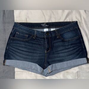 Time and Tru Women's Dark Blue Jean Shorts
